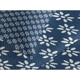 thumbnail image 4 of Ambesonne Navy Blue Quilted Bedspread Set 3 Pcs, Daisy Like Flowers, Queen Size, Navy Blue and White, 4 of 5