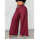 thumbnail image 1 of Youthful Retro High Waist Elastic Drape Wide Leg Pants for Women, 1 of 5