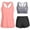 Rose Gold, variant on Ynynloco Women's Tankini Swimsuits Tummy Control Tank Top Modest Two Piece with Swim Shorts Bathing Suits