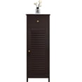 thumbnail image 6 of Alden Design Wooden Storage Floor Cabinet with Drawer for Bathroom, Espresso, 6 of 11