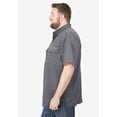 thumbnail image 3 of Boulder Creek by KingSize Men's Big & Tall Off-Shore Short-Sleeve Sport Shirt - 7XL, Steel, 3 of 4