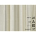thumbnail image 2 of 3S BROTHERS Solid Linen Look Curtains Drapes Home Decorative Set of 2 Panels Linen Window Curtains Hanging Back Tap & Rod Pocket Nursery Room Bedroom Office - Cream 52"x84" Each, 2 of 7