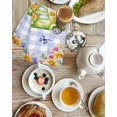 thumbnail image 4 of Easter Kitchen Dish Towels for Drying Dishes Set of 4, Green Truck Eggs Flowers Butterflies Purple Plaid Waffle Weave Microfiber Hand Tea Bathroom Towels Quick Dry & Absorbent Towel 15.7x23.6, 4 of 7