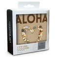 thumbnail image 2 of Aloha, Stone Heart on Sand (Absorbent Ceramic Coasters Set of 4 Matching Images, Cork Back, Kitchen Table Decor), 2 of 3