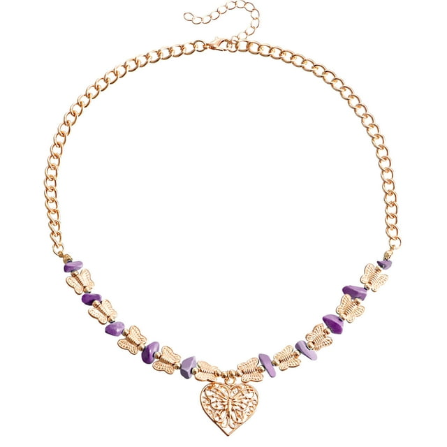 Collar de cuentas de turquesa largo anudado collar de piedra de la capa de joyería hecha a mano