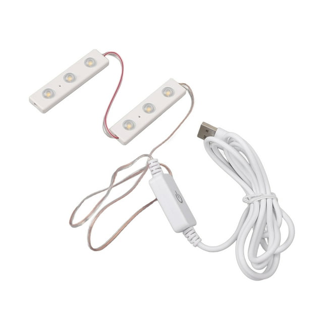 Adjustable LED Makeup Mirror Light, DIY Mirror Strip Light Bulb, USB Plug In, Easy Operation, Lighting, Simple Install for Makeup Mirrors and Bathroom Mirrors