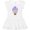 AA-White, variant on Inktastic Cute Baby Elephant in a Pink Hot Air Balloon Girls Toddler Dress