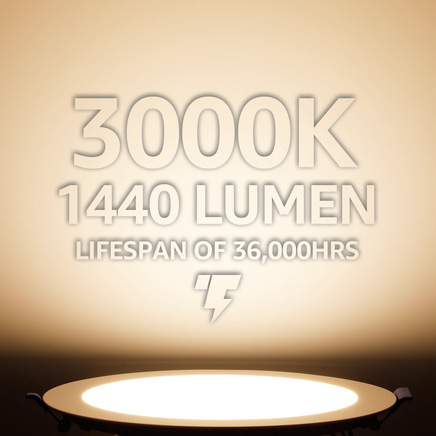 6 Pack 18W 8 Inch Ultra-Thin Recessed Ceiling Light with J-Box, 3000K Warm White, 120W Eqv. Dimmable IC-rated Downlight