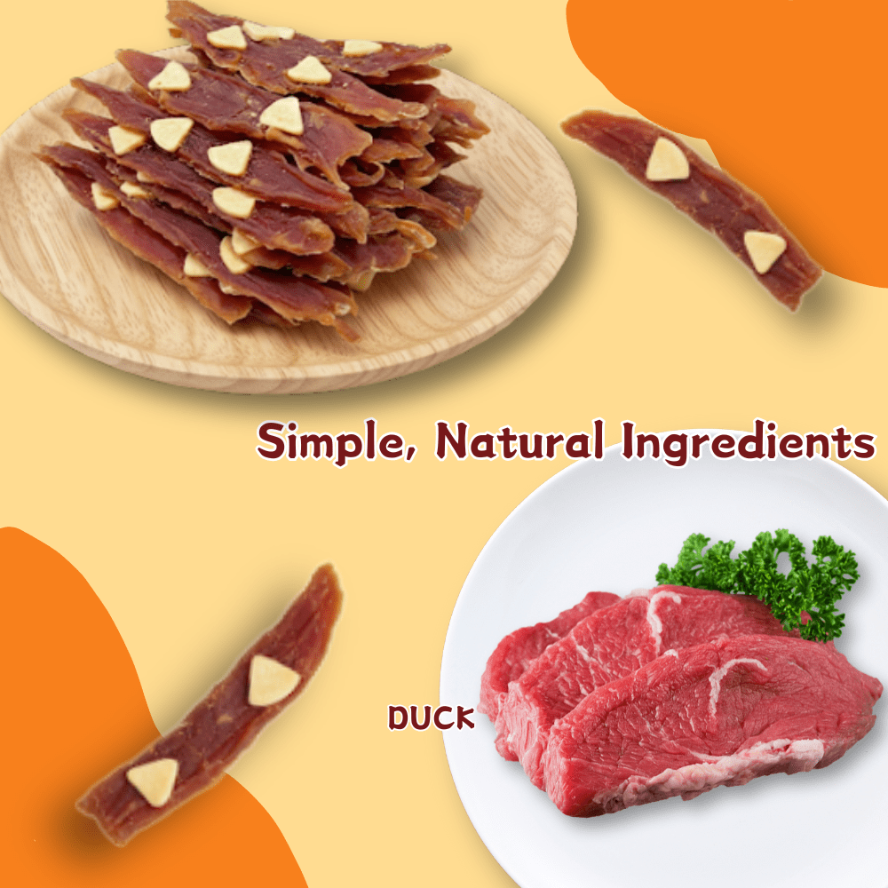 TenderTouch Tender Duck Slices with Real Cheese, High-Protein Dog Chews, 1.76 Pound