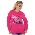 thumbnail image 4 of Live Love Jesus Christian Faith Sweatshirt for Men or Women Brisco Brands M, 4 of 6