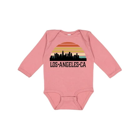 

Inktastic Los Angeles California Skyline Retro Gift Baby Boy or Baby Girl Long Sleeve Bodysuit