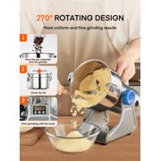 Grain Mill Grinder Electric 2500g, Swing Herb Mill Grinder for Dry Spice Herbs