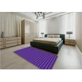 thumbnail image 4 of Ahgly Company Indoor Round Patterned Bright Purple Area Rugs, 5' Round, 4 of 6