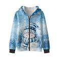 thumbnail image 4 of Xoenoiee Christmas Snowman Snowflake Music Note Print Full-Zip Hooded for Girls Kids, Xmas Fleece Sweatshirts Hoodie Student Long Sleeves Hoodies Teen Pullover Hoody Athletic Tops with Pocket, S, 4 of 7