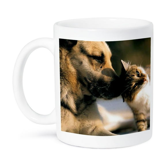 3dRose, Cats and Dogs, 15oz Mug