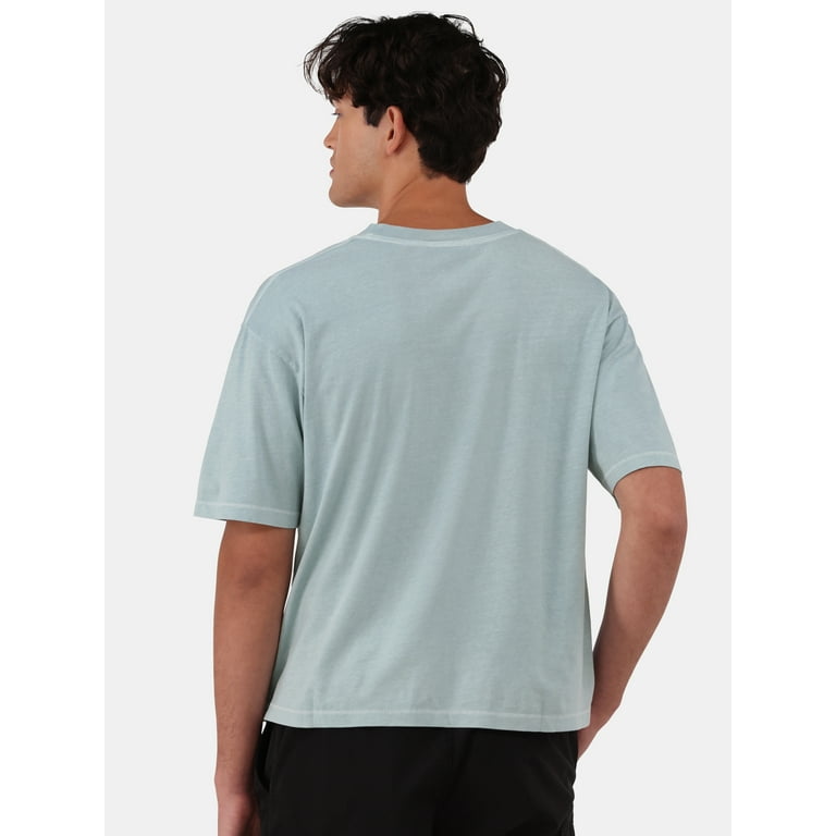 No Boundaries Boxy Cropped Tee, 2-Pack, Men's and Big Men's No Boundaries Boxy Cropped Tee, 2-Pack, Men's and Big Men's
