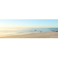 thumbnail image 2 of McLoughlin, James 18x9 White Modern Wood Framed Museum Art Print Titled - Beachscape Panorama II, 2 of 4