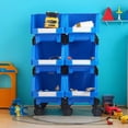 thumbnail image 4 of AERCANA Warehouse Plastic Storage containers of Large Size & Capacity, Sturdy, Durable Stackable Storage Bins for storage solutions, 4 of 6