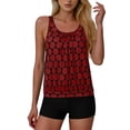 thumbnail image 2 of Womens Tankini Sets Two Piece Swimsuits Loose Tank Top with Shorts Summer Beach Bathing Suit, 2 of 6