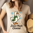 thumbnail image 4 of Snow Much Goose Shirt | Funny Goose Winter Graphic Tee for Adults, White, Size 3XL, 4 of 6