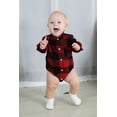 Younger Tree Toddler Baby Boy Girl Flannel Shirt Newborn Long Sleeve Plaid Bodysuit Clothes,Size