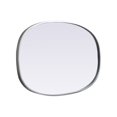 thumbnail image 3 of Metal Frame Oval Mirror 20x30 Inch in Silver, 3 of 7