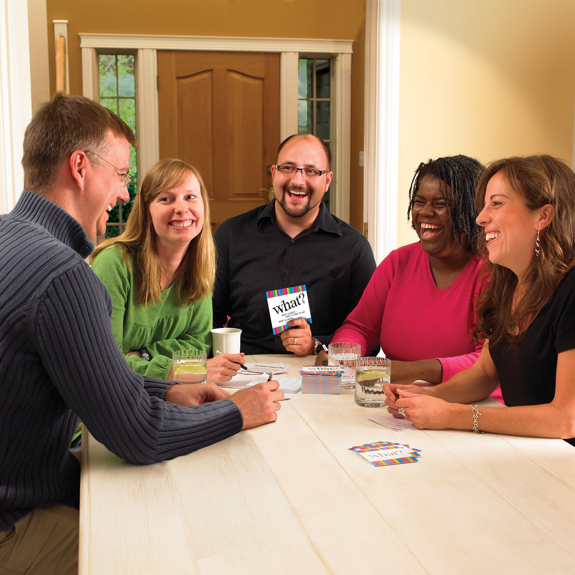 Ouset Media: What? - Party Game, Answer Silly Questions & Guess Who Said What, Play Clean or Dirty, Funny Game Night For Groups Ages 14+, 5+ Players