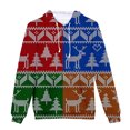 thumbnail image 1 of Suéter de Navidad informal de moda para hombre, suéter con capucha y estampado Digital de vellón Pompotops oipoqjl16486, 1 of 5