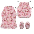 thumbnail image 2 of Jiueut Axolotl Daisy Strawberry Pattern Gaming Chair Cover with Armrest Cover, Anti Slip Computer Chair Slipcovers Washable Gaming Chair Protection with Elastic Band, 2 of 7