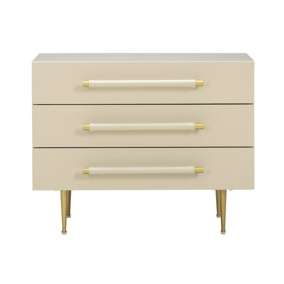 TOV Furniture Trident Taupe Nightstand