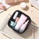 thumbnail image 4 of Mini bolsa de maquillaje transparente con cremallera frontal, bolsa de cosméticos portátil, bolsa de viaje para artículos de tocador, bolsa de viaje, bolsa organizadora de maquillaje, 4 of 6