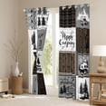 thumbnail image 3 of jejeloiu Camper Car Rv Blackout Curtains Set of 2 (52x84 Each),Happy Camping Window Curtains,Rustic Farmhouse Cabin Curtains and Drapes For Men Women,Luxury Bedroom Decor, 3 of 6