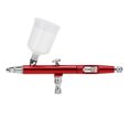 thumbnail image 2 of Painting Airbrush Gun Tail External Adjustment DIY Hand Spray Tool for Advertising Cakes Red, 2 of 9