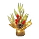 thumbnail image 2 of xihome Árbol de Navidad artificial de mesa de 30 cm (12 pulgadas) con luces, bayas rojas, piñas y base de arpillera para decoracin navideña del hogar., 2 of 6