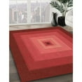 thumbnail image 2 of Ahgly Company Indoor Square Patterned Love Red Area Rugs, 8' Square, 2 of 6