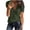 Army Green, variant on Fesfesfes T Shirts for Womens Fashion Solid Color V-neck Comfortable Loose T-shirt Short Sleeve Blouse Casual Tops Cute Short Sleeve Tops for Women XS(US:2)