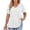 White, variant on OGLCCG Plus Size Tops for Women Casual Oversized Tshirts for Women Loose Fit V Neck Babydoll Top Summer Basic Tees L-5XL