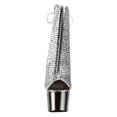 thumbnail image 2 of *7" Heel, 2 3/4" PF Open Toe/Heel Ankle Boot w/RS, Side Zip - Pewter RS/Pewter Chrome, 7, 2 of 6