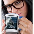 thumbnail image 2 of 3drose, Dolphin Leaping, 15oz Two-tone Blue Mug, 2 of 6