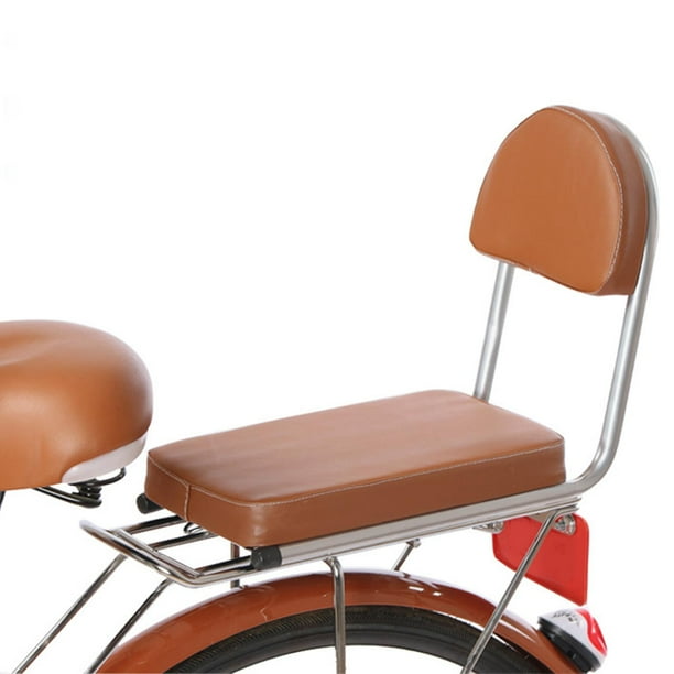 Asiento Trasero de Bicicleta, con Respaldo Sillín Engrosamiento Cojín  Trasero Estante Almohadil Suave para Accesorios de Ciclismo Accesorio para 