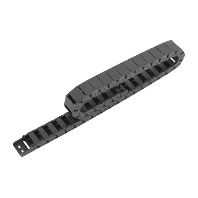 Portador De Cable De Cadena De Arrastre De 1 Metro Nylon Reforzado Con Retardante De Llama Tamaño Del Orificio Interior De 15 X 30 Mm Negro Para TV Computadora Audio Oficina
