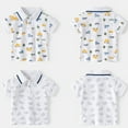 thumbnail image 2 of LYMAYTER Little Boys Summer T-Shirt for Kids Baby Short Sleeve Tees Toddler Printed Casual Tees Shirt for 2-10 Years, 2 of 9