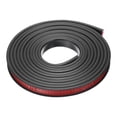 thumbnail image 1 of Borde de forma U Uxcell 9.8Ft x 0.47 pulgadas TPE autoadhesivo recubrimiento de chapa flexible borde de muebles negro, 1 of 5