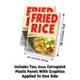 thumbnail image 2 of Fried Rice (24" X 36") 4mm Corrugated Plastic Panel, Graphics Applied To 1 Side (Pk of 2), 2 of 4