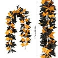 thumbnail image 3 of Wdhugt Artificial Fall Maple Leaves Garland Hanging Vine 68 in Fake Pumpkin Pine Berries Autumn Decoration Garland Decor for Fireplace Home Doorway Party Indoor Outdoor, 3 of 6