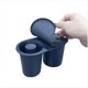 thumbnail image 1 of Bandeja y Molde Cuadrado de Hielo de Silicona 30 40 Oz para Hacer 2 Moldes Cuadrados de Hielo Cilíndricos Huecos Reutilizables para Bebidas, Negro, 1 of 6