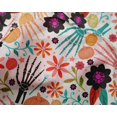 thumbnail image 4 of oneOone Silk Tabby White Fabric Skull Sewing Craft Projects Fabric Prints By Yard 42 Inch Wide, 4 of 4