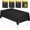 Black, variant on 8 Pack 54" x 108" Premium Black Plastic Table Cloth,Disposable Rectangle Tablecloths Waterproof Table Cover for Birthday Wedding Anniversary Graduation Party Decorations Supplies