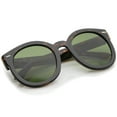 thumbnail image 4 of Womens Retro Oversize Horn Rimmed P3 Round Sunglasses 52mm UV400 Lenses, 4 of 4
