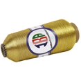 thumbnail image 2 of IBA Indianbeautifulart EmbroideryZari2 ply Thread For Sewing MachineYellowMetallicThread ForEmbroideryNeedle Work 5000M Spool, 2 of 6